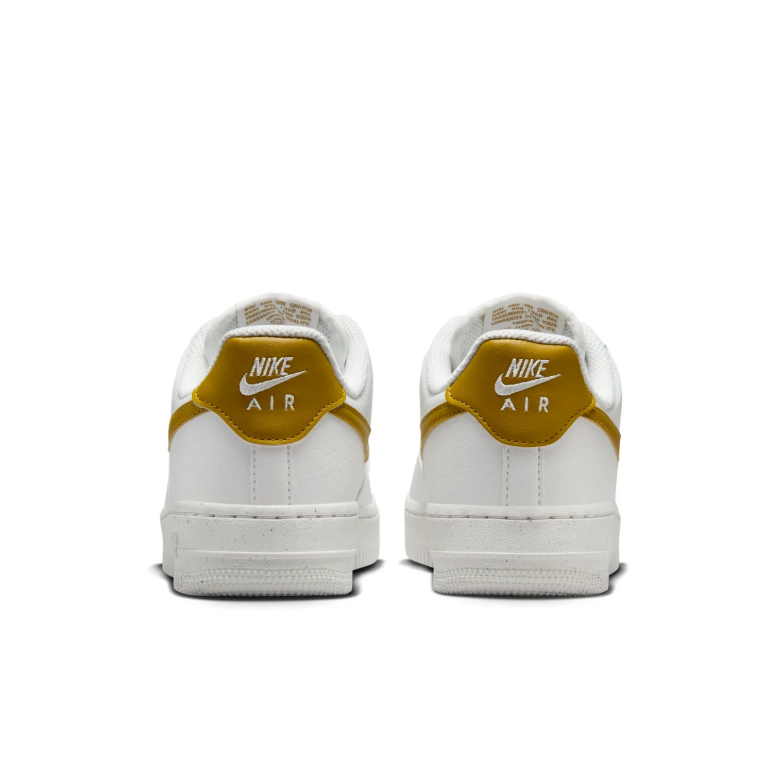 Nike Air Force 1 Low Sneakers - White & Mustard Gold
