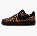 Nike Air Force 1 Low Sneakers - Leopard Print & Black