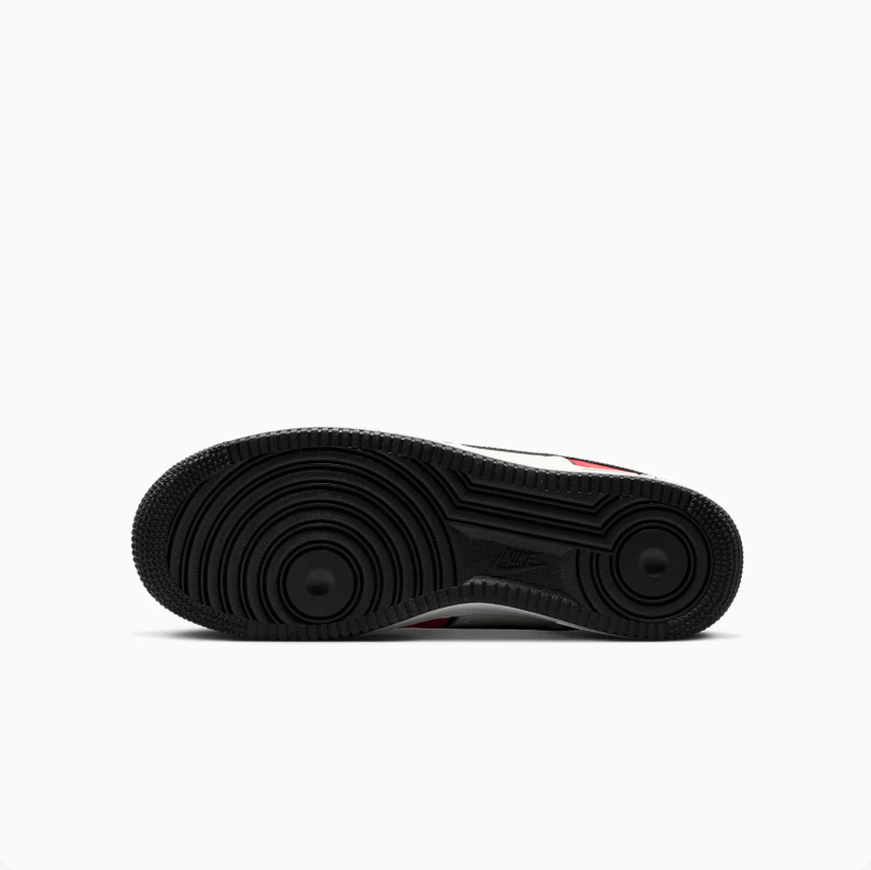 Nike Air Force 1 Low Sneakers - Red, White & Black