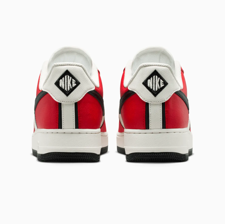 Nike Air Force 1 Low Sneakers - Red, White & Black